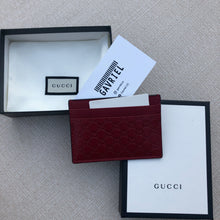 Load image into Gallery viewer, Gucci GG Microguccissima Cardholder Card Case in Red