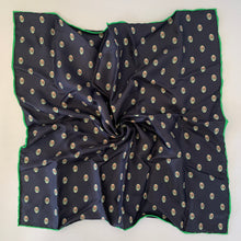 Load image into Gallery viewer, Gucci Interlocking GG Print Pocket Square in Midnight Blue