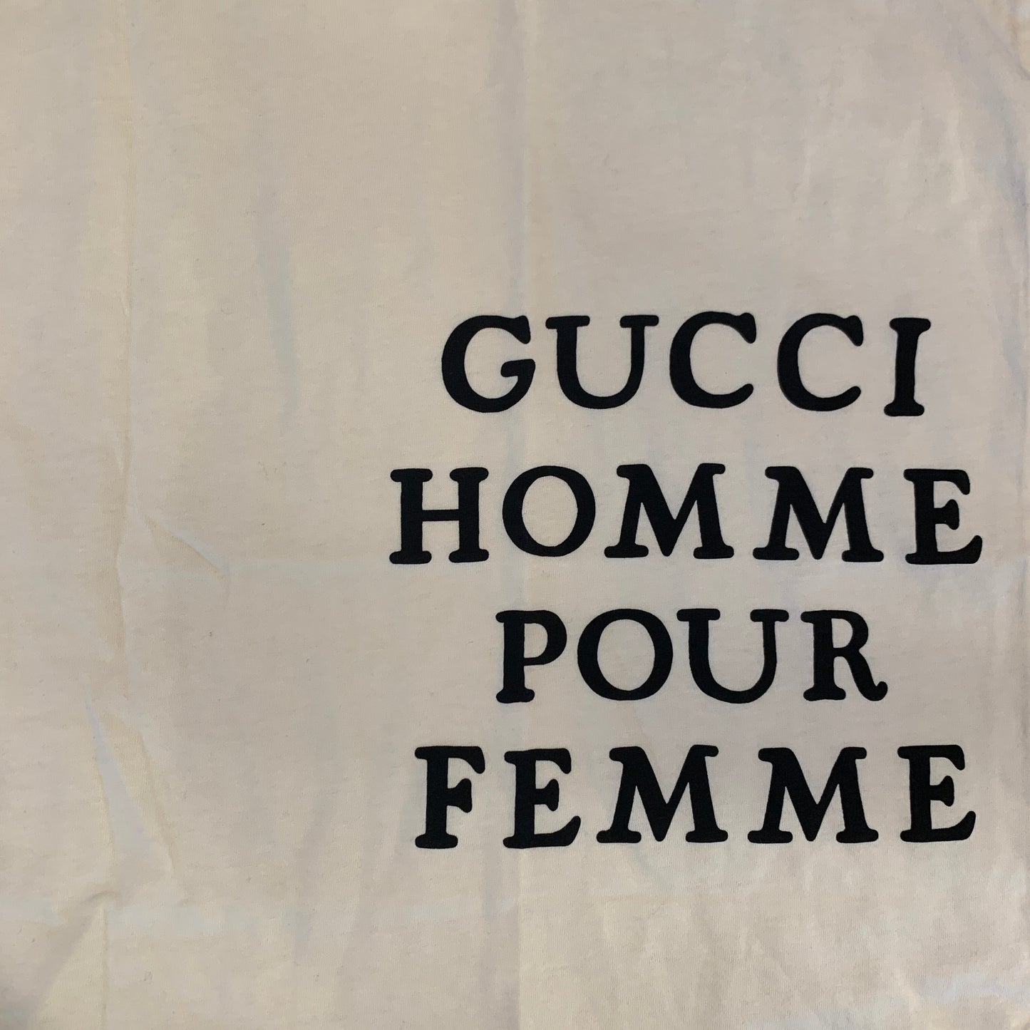 Gucci Homme Pour Femme Sleeveless T-shirt in White
