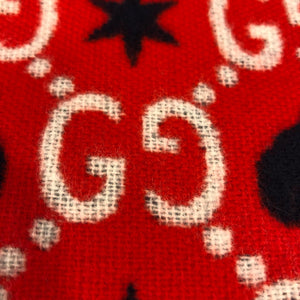 Gucci GG Hearts Scarf in Red