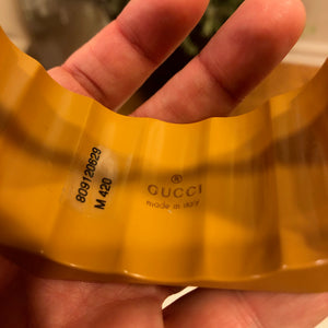 Gucci Hexagon Resin Bracelet In Yellow
