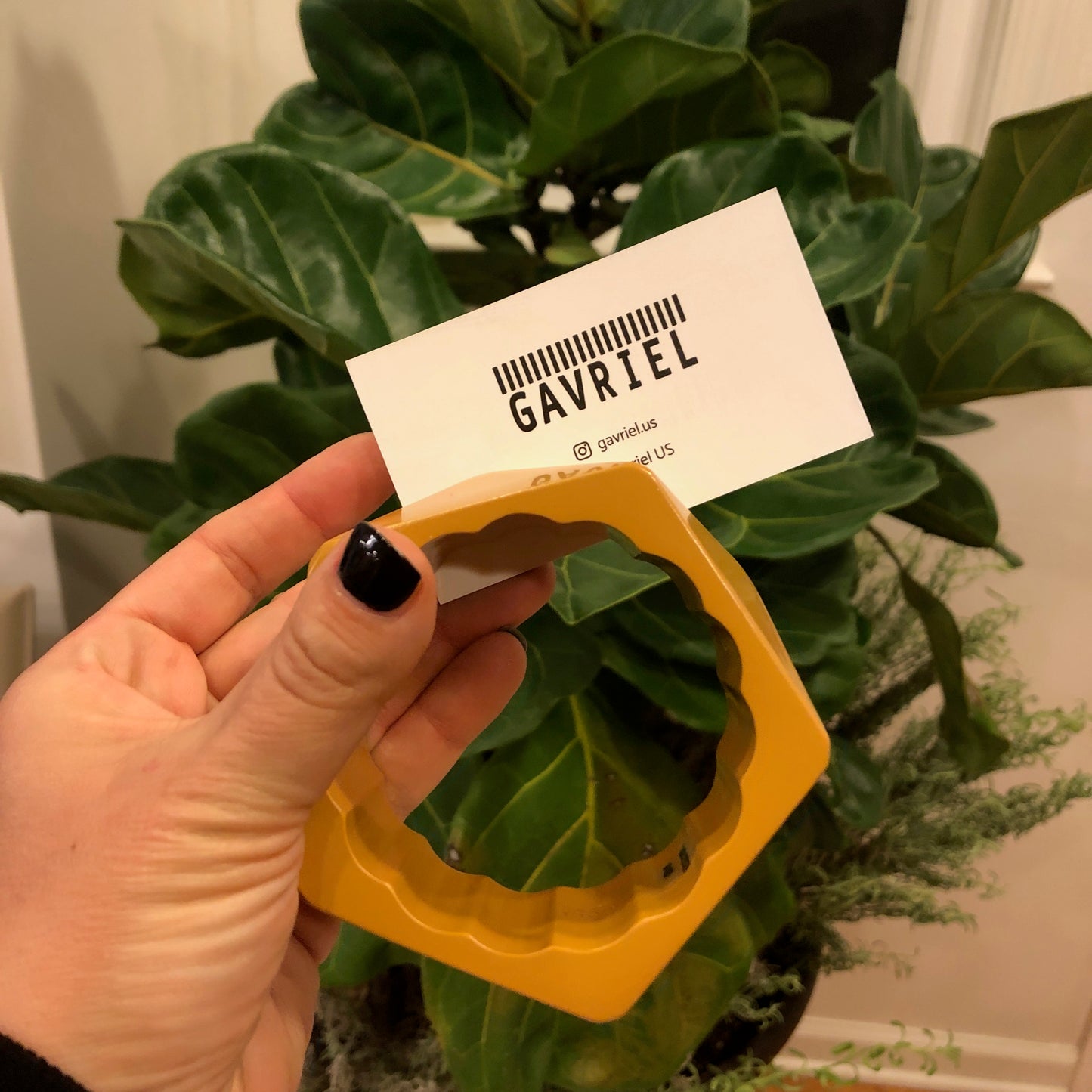 Gucci Hexagon Resin Bracelet In Yellow