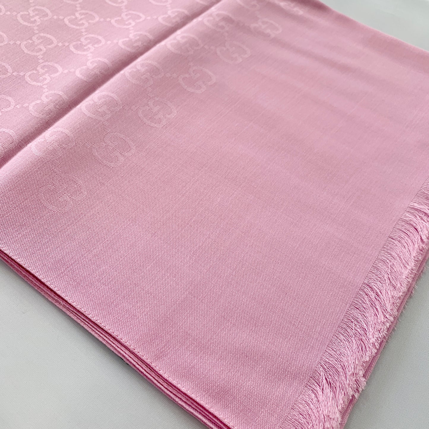 Gucci Monogram GG Long Scarf in Rose Pink