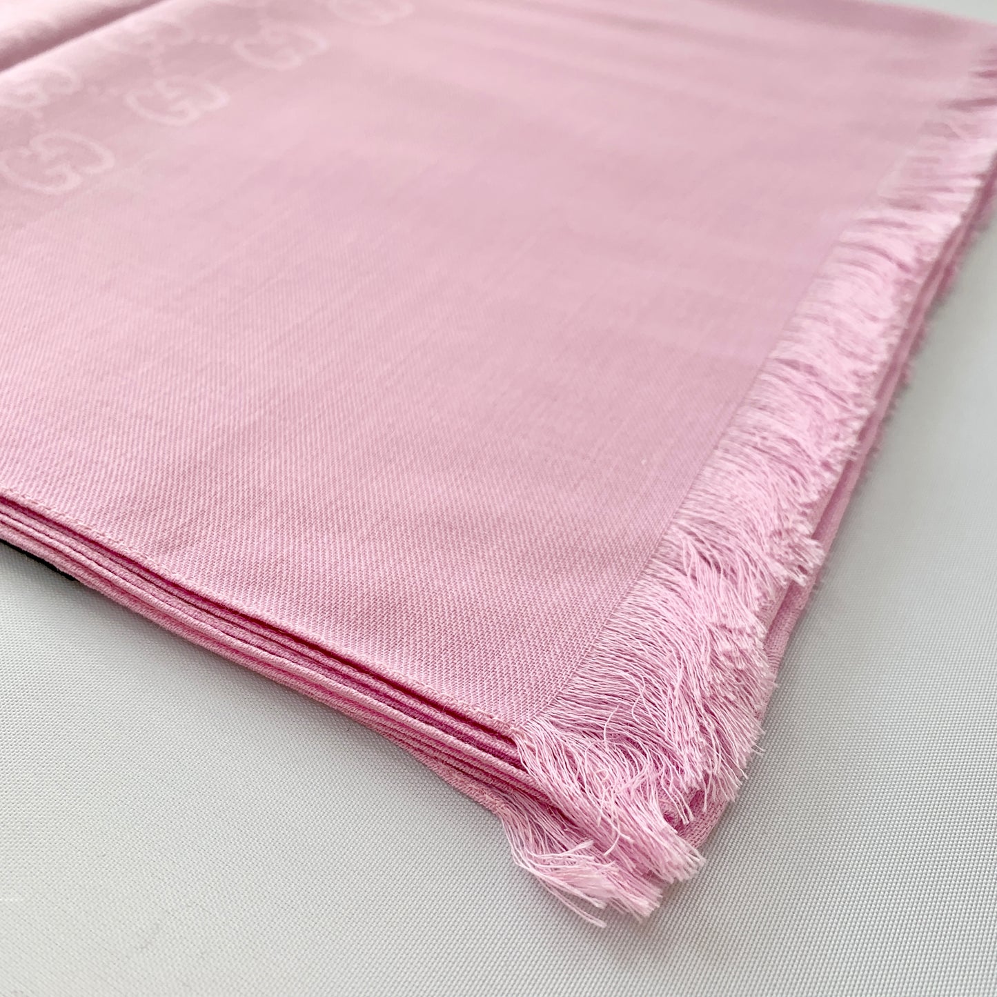 Gucci Monogram GG Long Scarf in Rose Pink