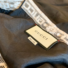 Load image into Gallery viewer, Gucci Silk Logo Lace Camisole Slip in Black