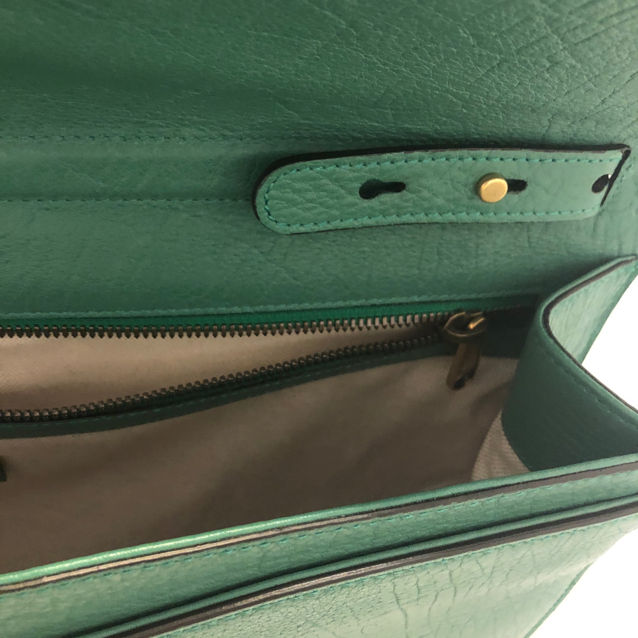 Gucci Messenger Bag with Web in Green –
