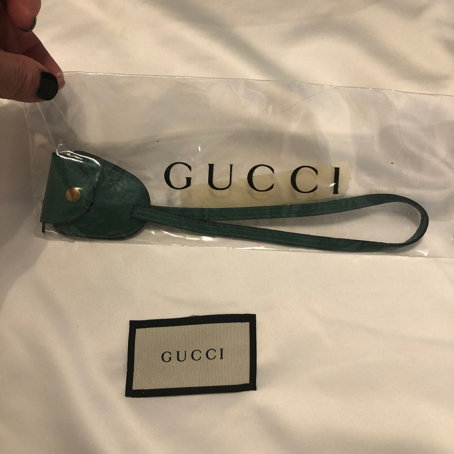 Gucci Messenger Bag with Web in Green
