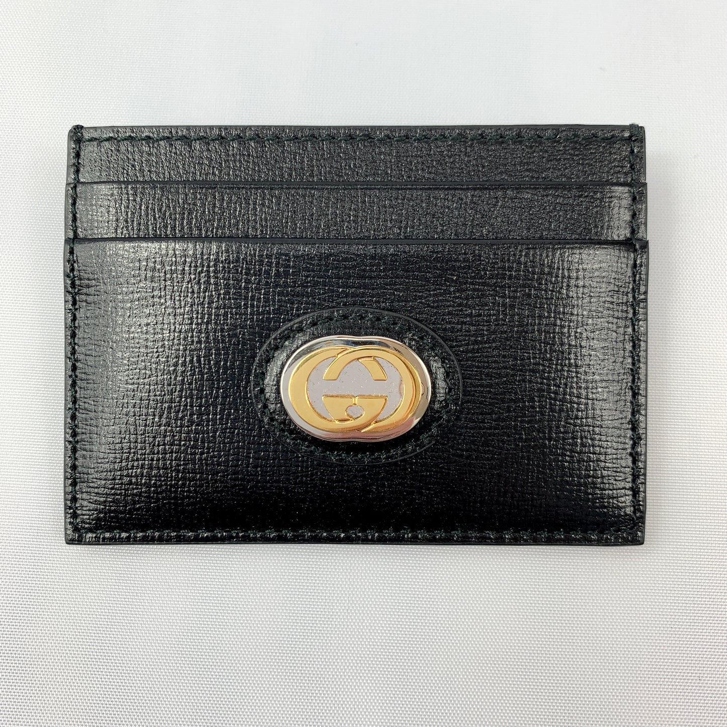 Gucci GG Marina Card Holder in Black