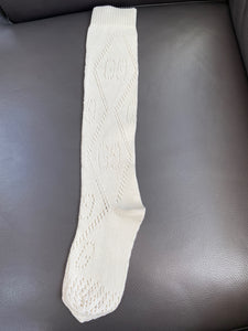 Gucci Interlocking GG Knit Sock in White