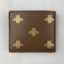 Load image into Gallery viewer, Gucci Bee Star Bifold Wallet in Brown