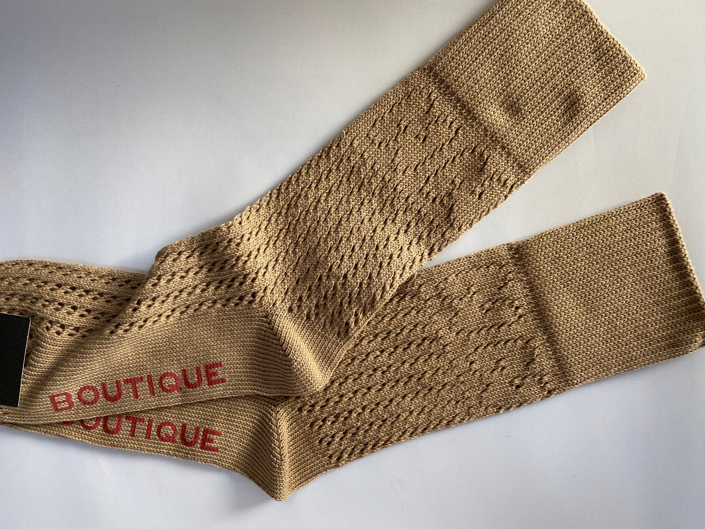 Gucci Boutique Knit Socks with GG Logos in Beige