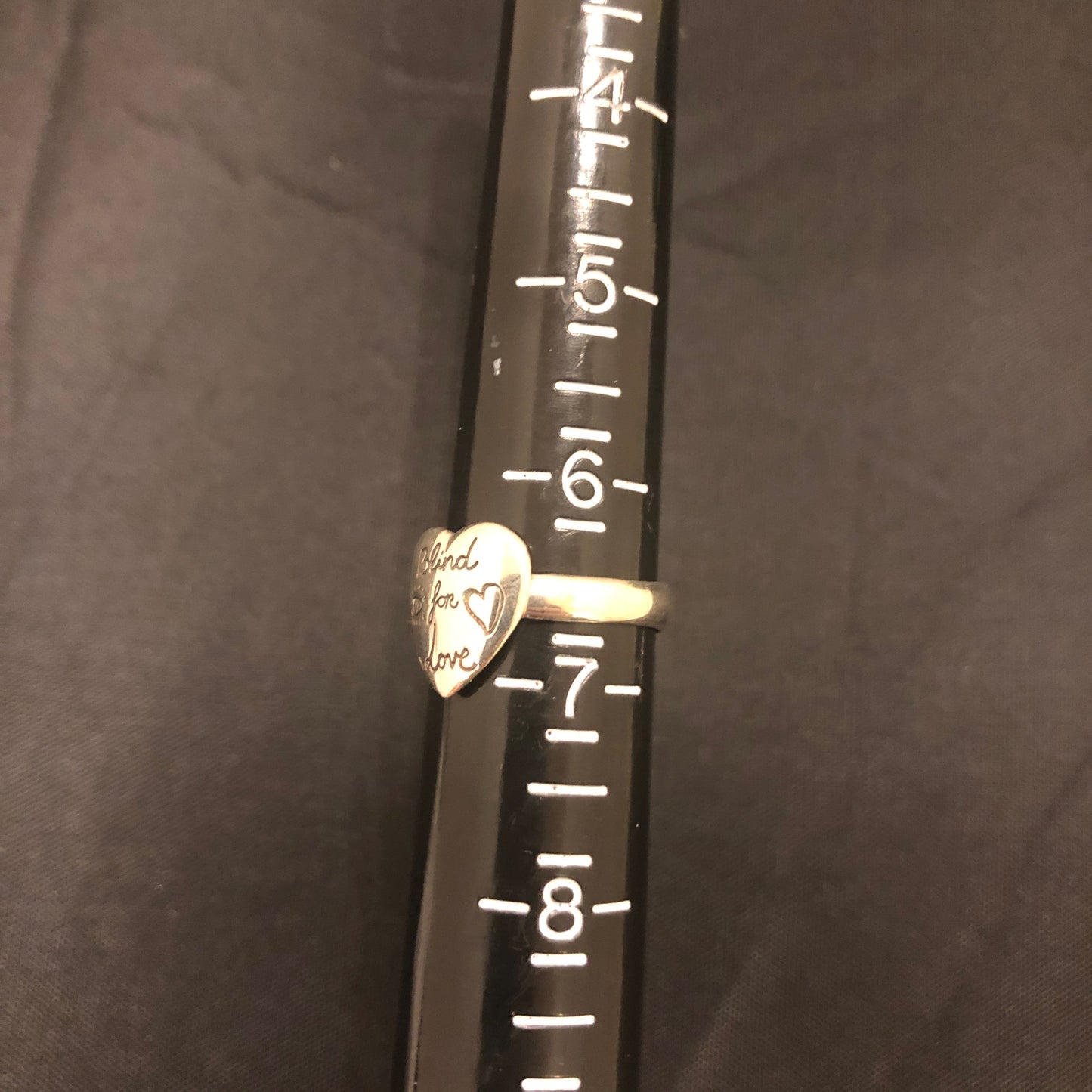 Gucci Blind For Love Heart Ring in Sterling Silver