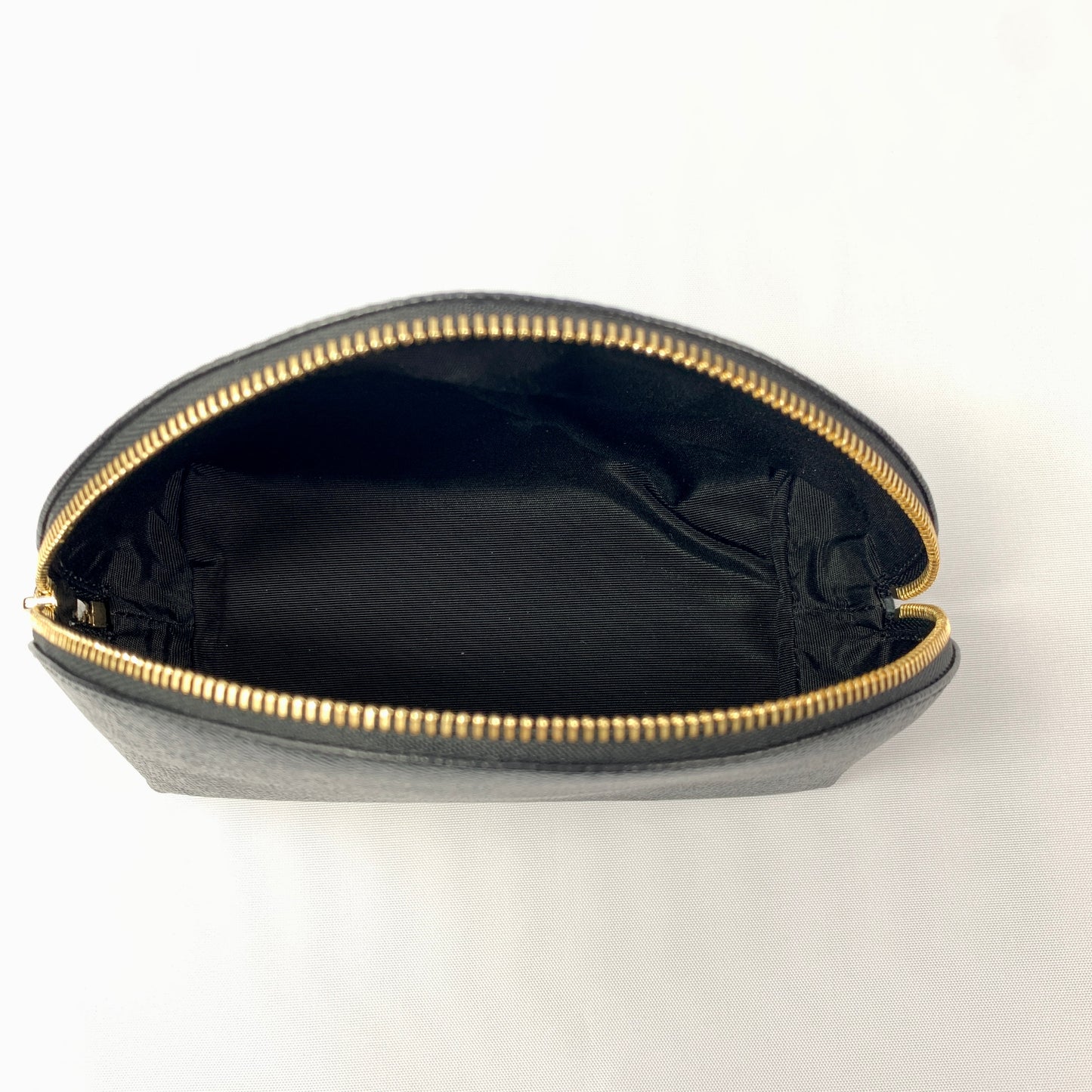 Salvatore Ferragamo Cosmetic Zip Pouch in Nero