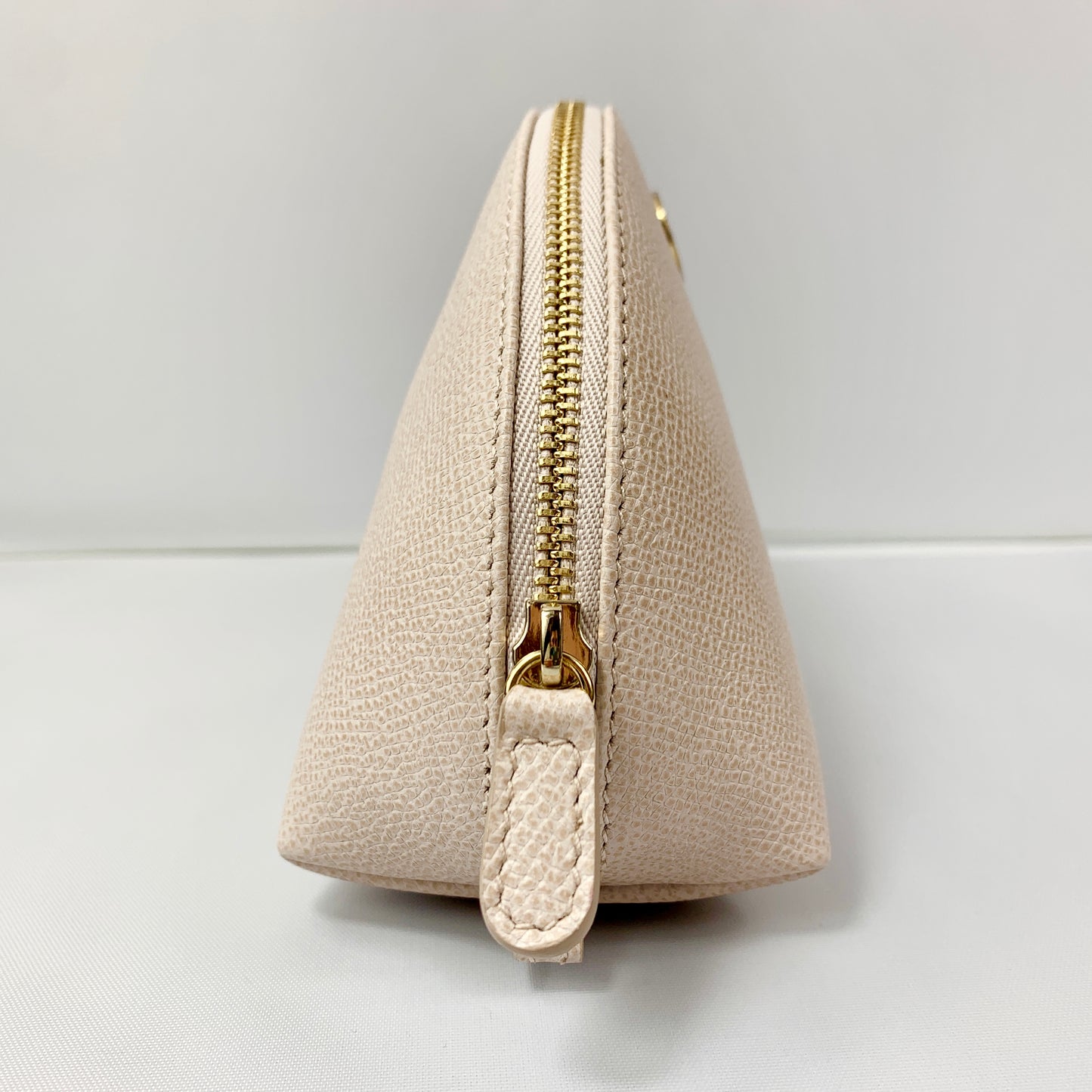 Salvatore Ferragamo Cosmetic Zip Pouch in Jasmine