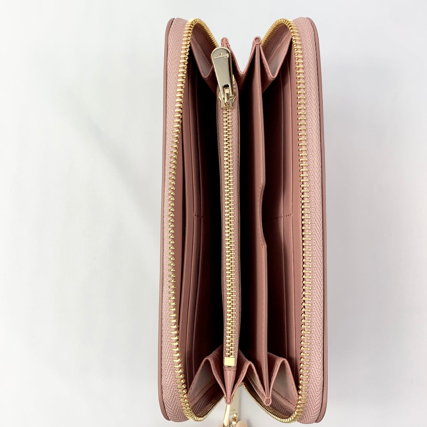 Salvatore Ferragamo Gancini Long Wallet in Antique Rose