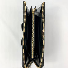 Load image into Gallery viewer, Salvatore Ferragamo Vara Bow Continental Cross Grain Wallet in Black