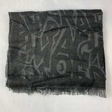 Load image into Gallery viewer, Salvatore Ferragamo Letters Scarf in Black