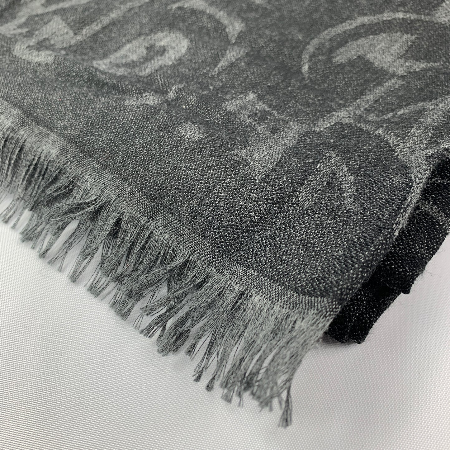 Salvatore Ferragamo Letters Scarf in Black