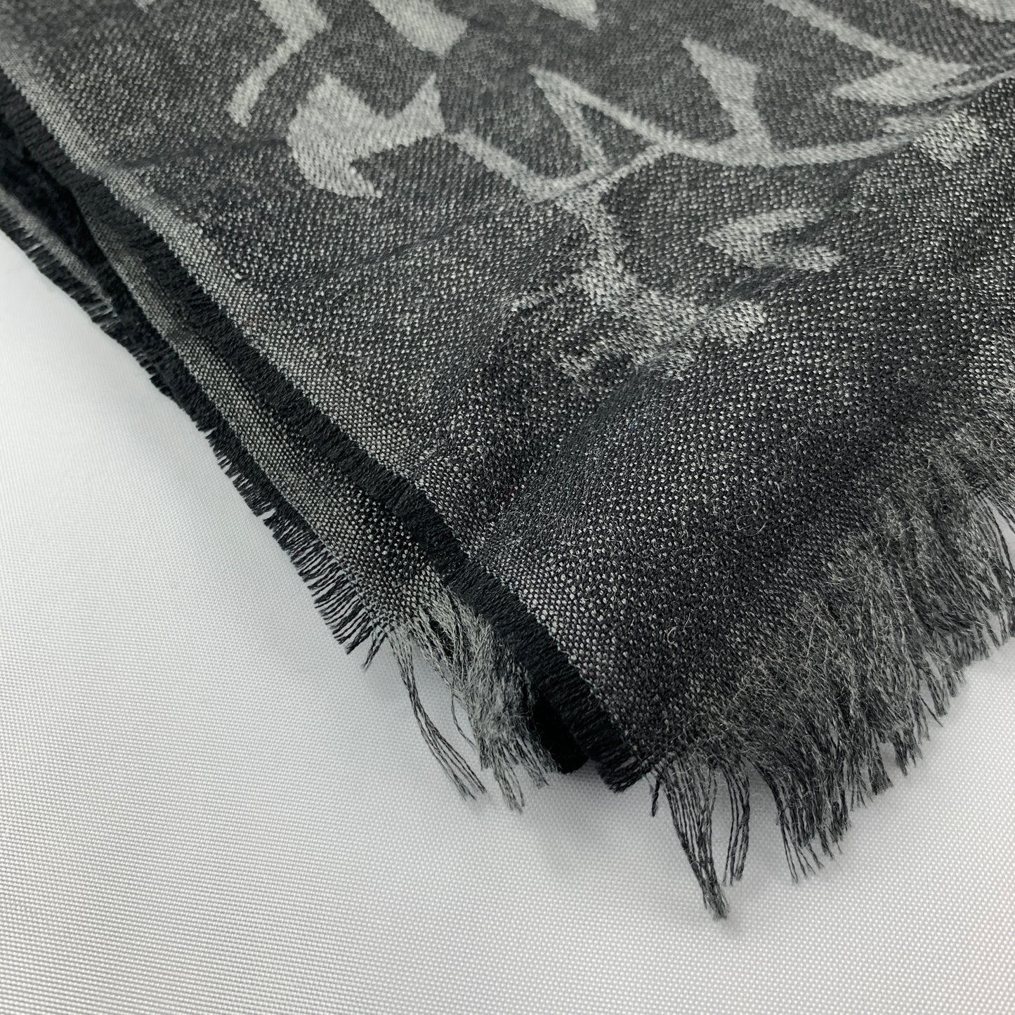 Salvatore Ferragamo Letters Scarf in Black
