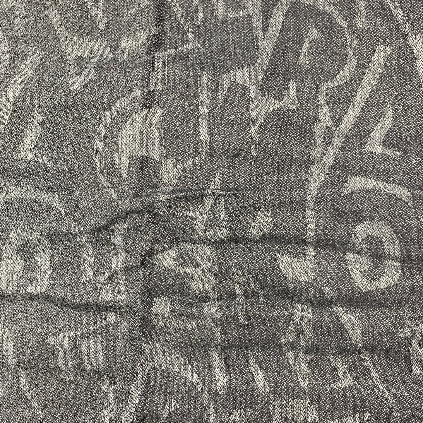 Salvatore Ferragamo Letters Scarf in Black