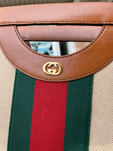 Load image into Gallery viewer, Gucci Interlocking GG Canvas Shoulder Bag with Gold Link Chain