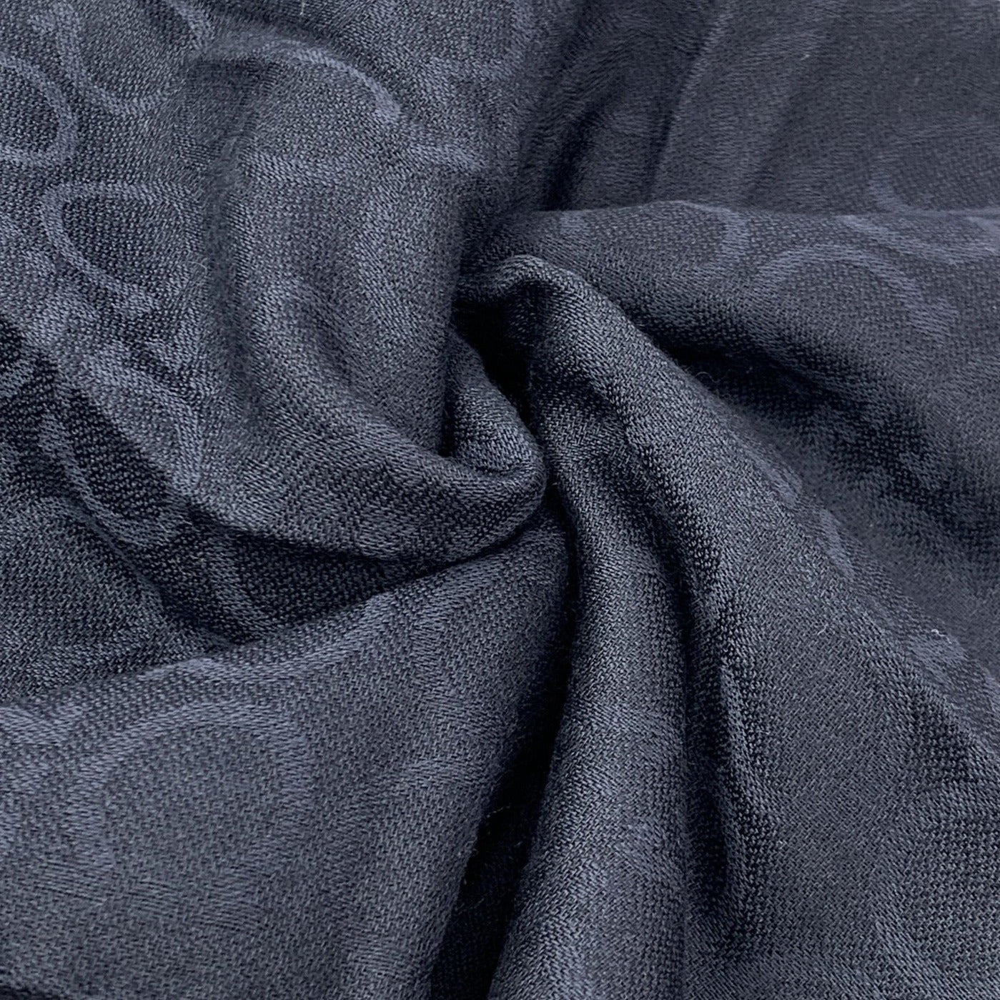 Salvatore Ferragamo Gancio Scarf in Navy Blue
