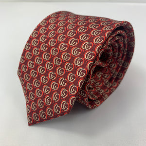Gucci Silk Twill Love Tie in Red