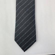 Load image into Gallery viewer, Gucci Wool Barber Tie with Logo in Graphite and Sky Blue
