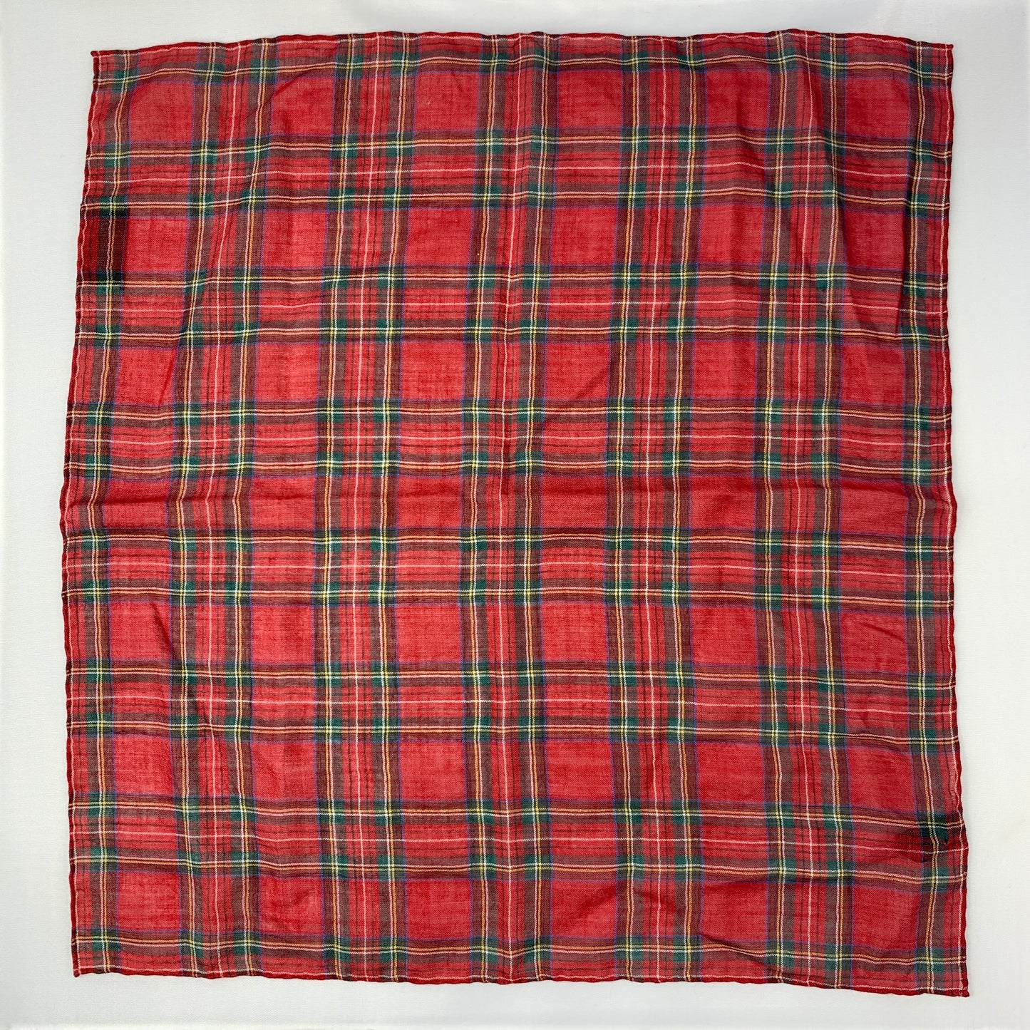 Gucci Plaid Tartan Pocket Square in Red