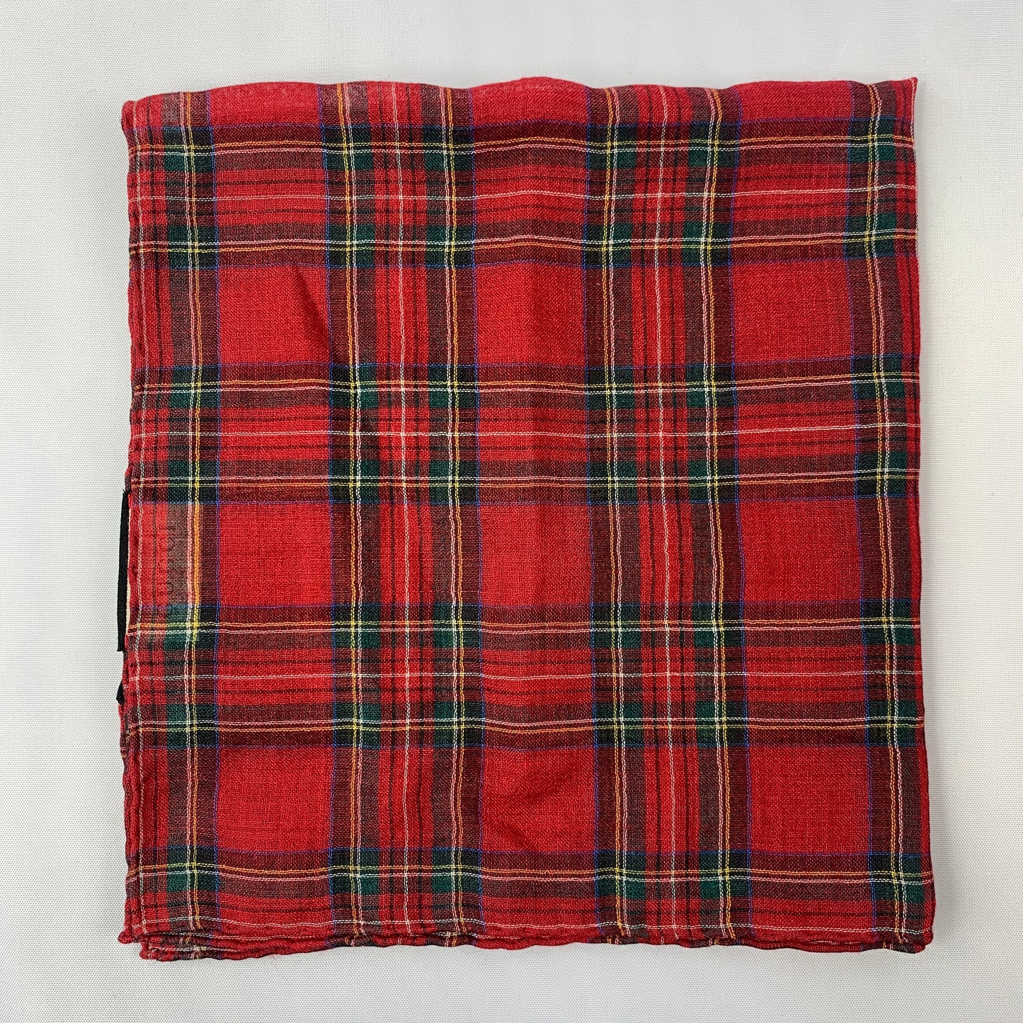 Gucci Plaid Tartan Pocket Square in Red