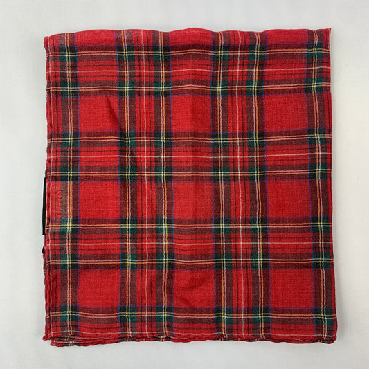 Gucci Plaid Tartan Pocket Square in Red