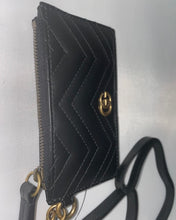Load image into Gallery viewer, Gucci GG Marmont Quilted Leather Cardholder with Strap