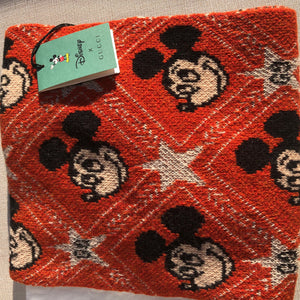 Gucci x Disney Mickey Mouse Wool Scarf In Orange