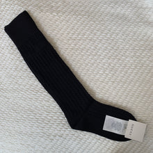 Load image into Gallery viewer, Gucci Knit Knee High Socks with GG Logos in Black