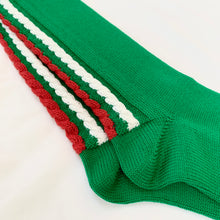 Load image into Gallery viewer, Gucci Web Braidback Wool Socks in Green