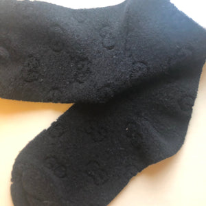 Gucci GG Logo Sponge Socks in Black