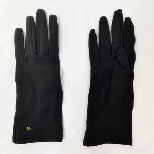 Gucci GG Viscose Cady Gloves in Black