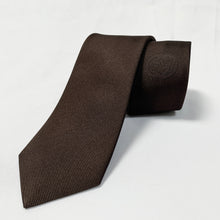 Load image into Gallery viewer, Gucci Interlocking GG Logo Neck Tie in Coffee Brown