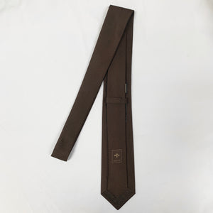 Gucci Interlocking GG Logo Neck Tie in Coffee Brown