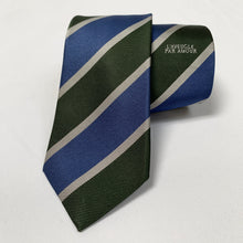 Load image into Gallery viewer, Gucci Amoure Striped Neck Tie in Green and Blue