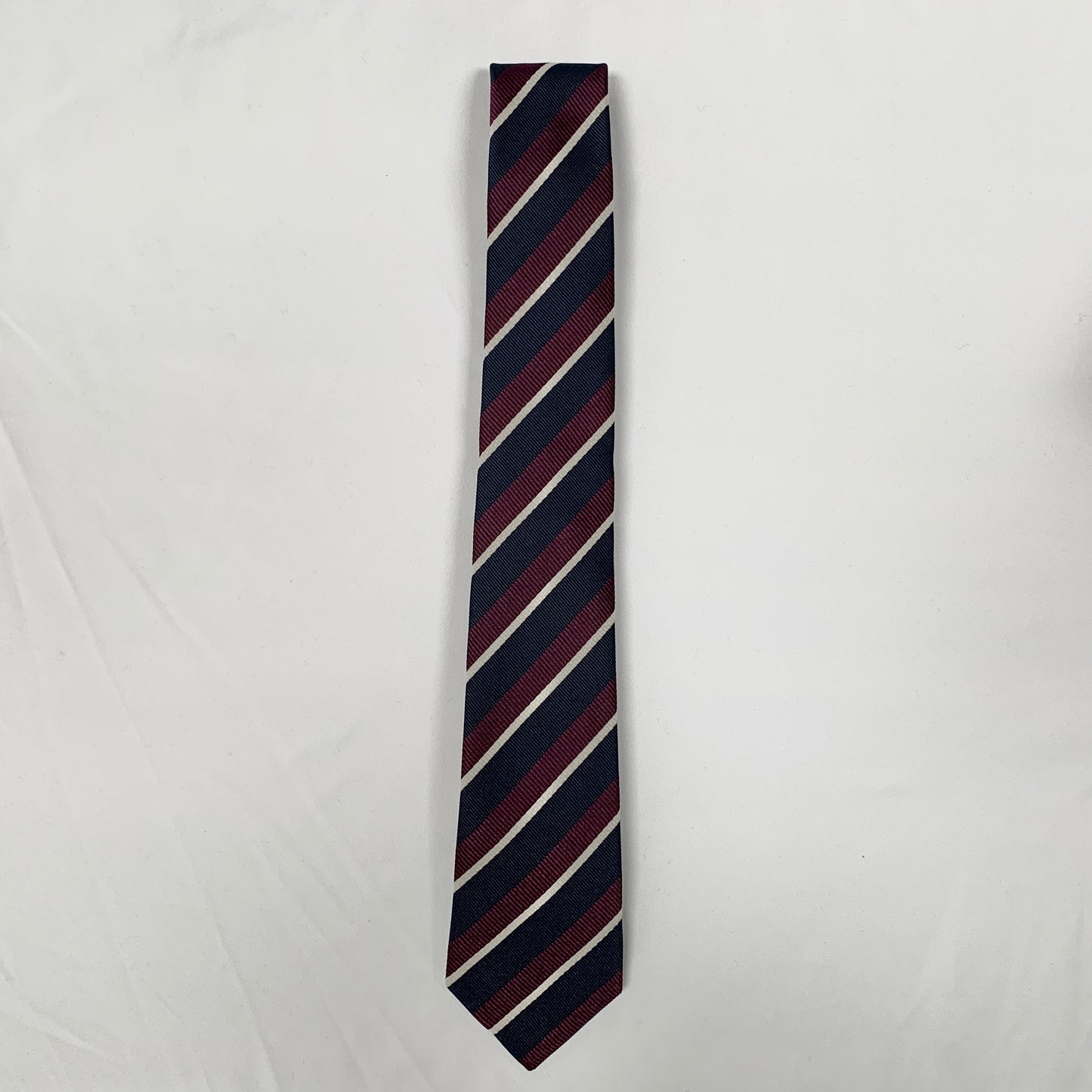 Gucci Striped Pimentone Neck Tie in Midnight Blue and Purple