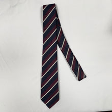 Load image into Gallery viewer, Gucci Striped Pimentone Neck Tie in Midnight Blue and Purple