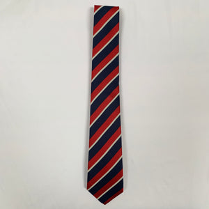 Gucci Striped Pimentone Neck Tie in Midnight Blue and Red