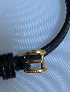 GUCCI Patent Leather Choker Necklace