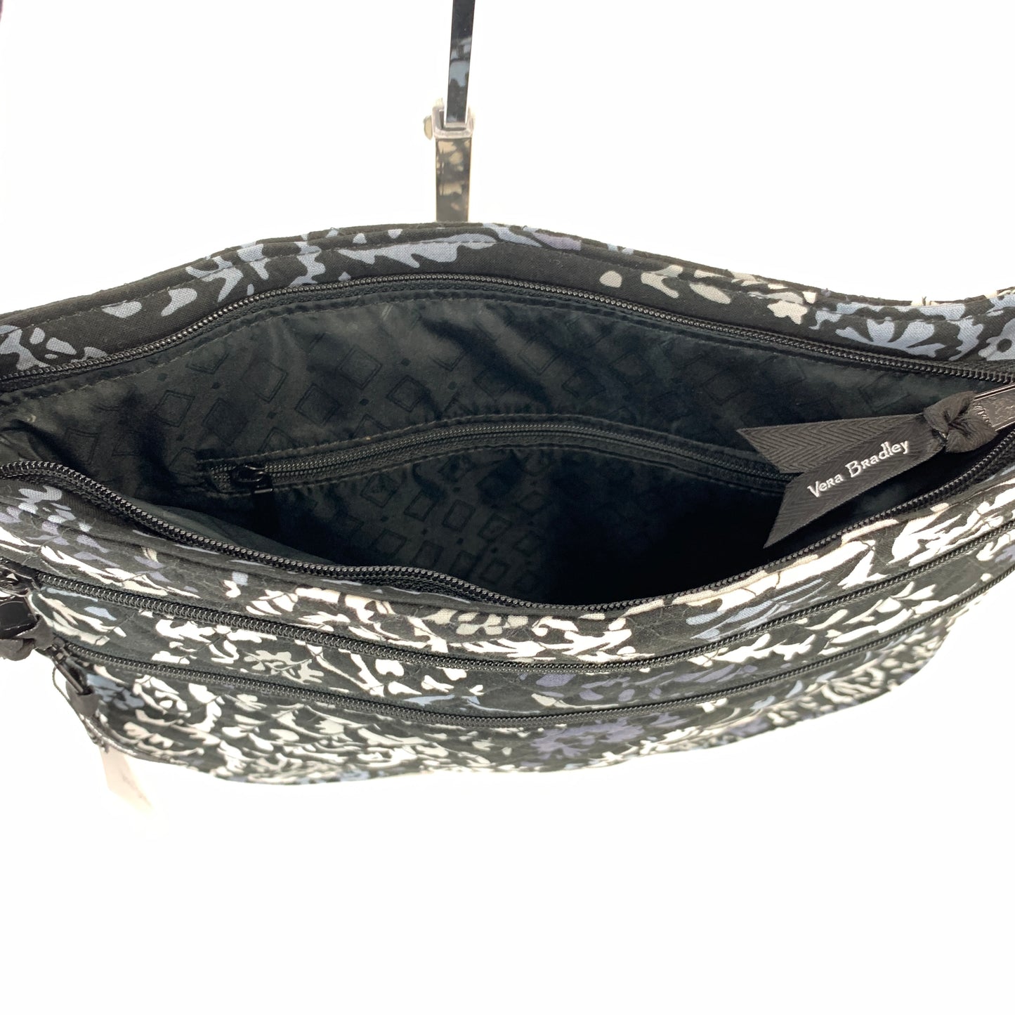 Vera Bradley Trio Zip Hipster Crossbody in Paisley Noir