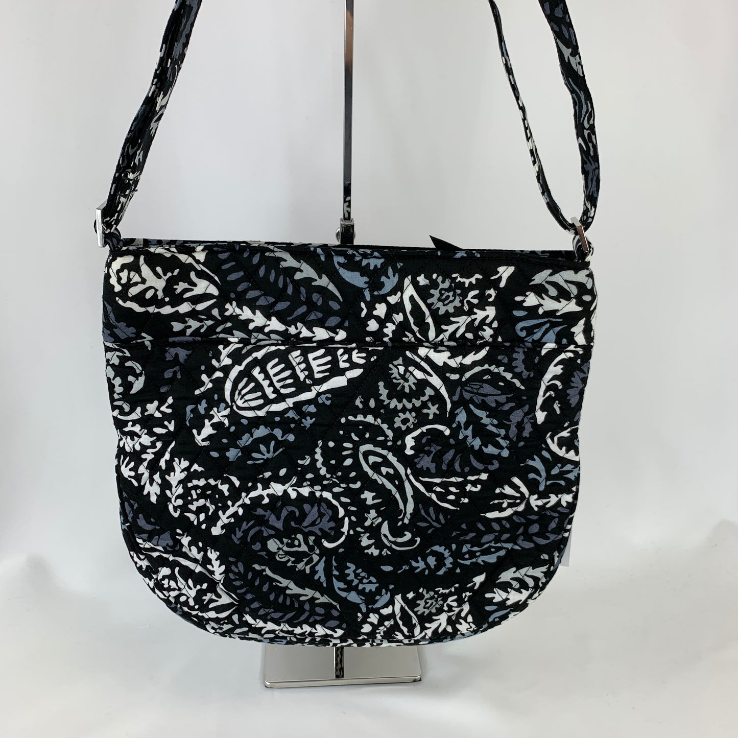 Vera Bradley Trio Zip Hipster Crossbody in Paisley Noir