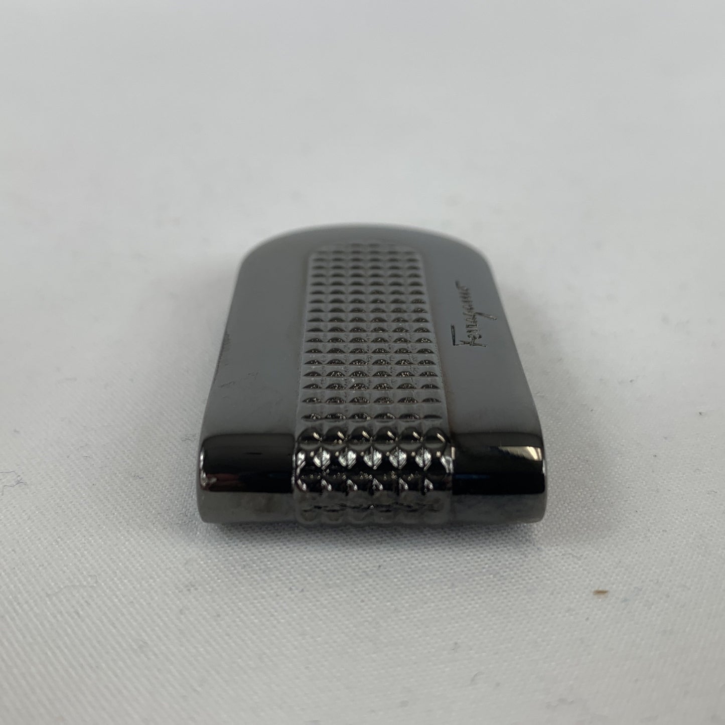 Salvatore Ferragamo Money Clip in Gun Metal