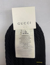 Load image into Gallery viewer, Gucci Boutique Knit Knee High Socks with GG Logos in Black