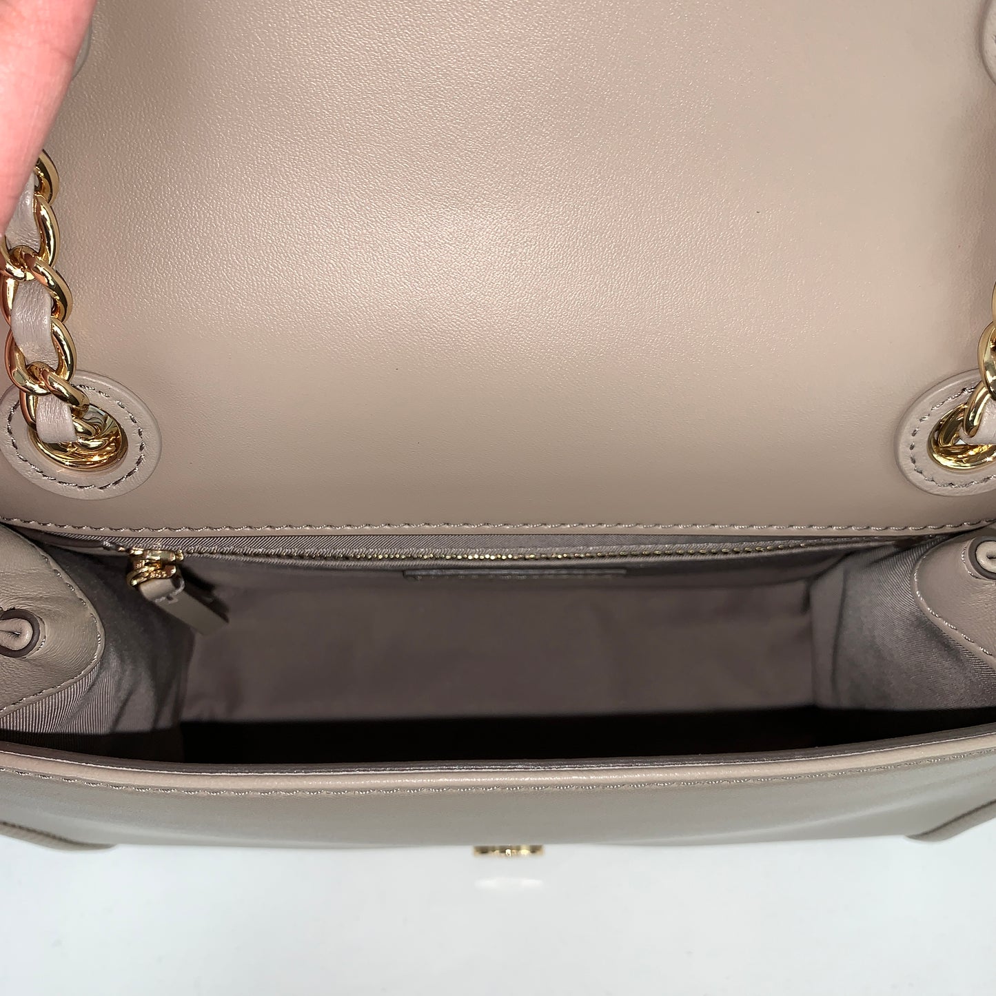 Tory Burch Savannah Shoulder Bag in French Gray