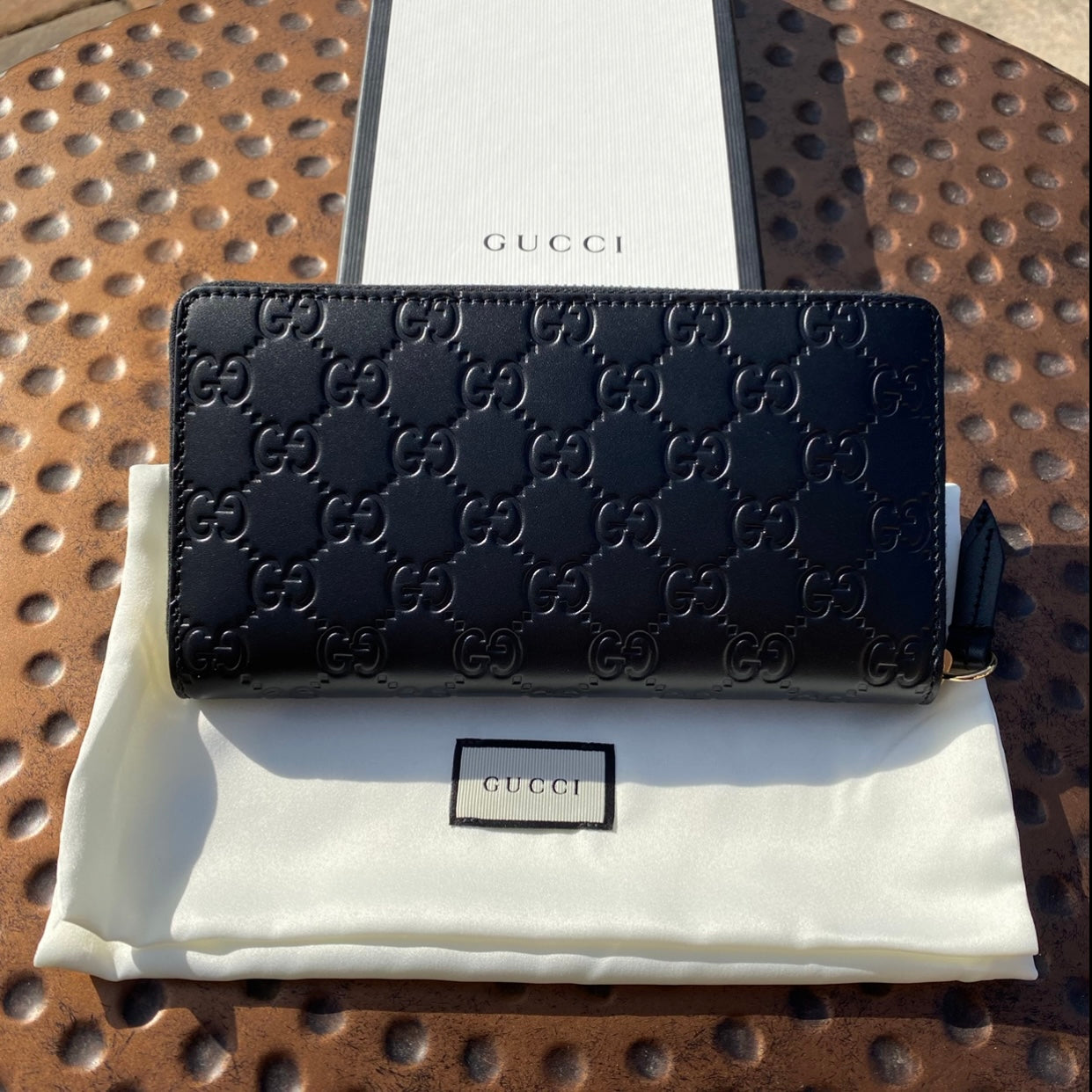Gucci GG Embossed Wallet Black/Black